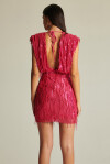 Mini dress with sequin fringes - 3