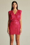 Mini dress with sequin fringes - 4