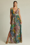 Printed long dress - 4