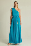 Long one-shoulder dress in lurex - 3