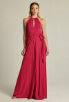 Jumpsuit with American neckline in lurex knit - 3