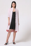 Two-tone dress in linen and rebrodè lace - 3