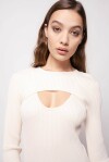 Vestito lungo a costine - 3