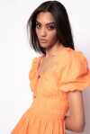 Mini dress con maniche a palloncino - 3