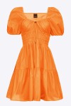 Mini dress con maniche a palloncino - 1