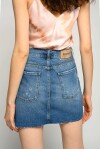 Minigonna in denim con strappi - 2