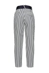 Pantaloni cigarette-fit a righe - 1