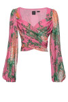 Blusa con stampa wallpaper flower - 1