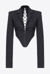 Blazer bustier con laccetti sul retro - 1