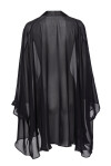 Coprispalle in chiffon e raso - 1
