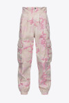 Pantaloni cargo camouflage rosa - 1
