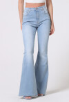Jeans flare a vita alta - 3