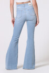 Jeans flare a vita alta - 4