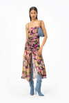 Vestito longuette stampa iris - 4