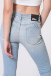 Jeans flare a vita alta - 3