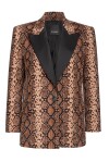 Blazer velluto snake e raso - 1