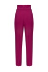 Pantaloni a vita alta in crêpe stretch - 2
