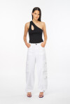 Pantaloni cargo in gabardina di cotone stretch - 4
