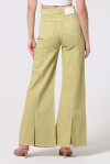 Jeans wide leg a campana lime - 1
