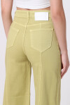 Jeans wide leg a campana lime - 2