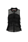 Sleeveless lace shirt - 1