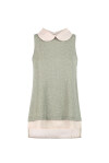 Sleeveless with shirt collar - 1