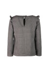 Checked blouse with ruffles - 2