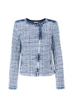 Giacca stile Chanel con inserti denim - 1