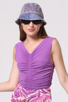 Top smanicato con coulisse - 4