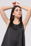 Top smanicato effetto satin - 4