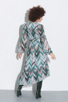 Vestito lungo a righe motivo chevron - 2