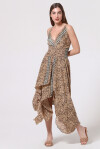 Long dress handmade in soft Indian silk - 3