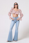 Crop top a maniche lunghe - 3