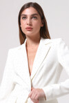 Blazer monopetto con micro borchie - 4