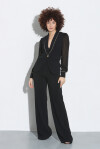 High-waisted trousers with buttons - 3
