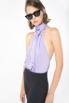 Sleeveless satin top - 3