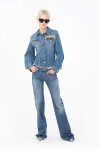 Jeans stretch modello flare vintage - 4