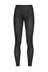 Leggings stampato monogram con logo flock - 1