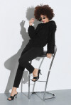 Cigarette-fit trousers with scuba effect - 4
