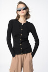 Fitted ribbed wool cardigan - 3