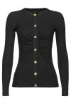 Fitted ribbed wool cardigan - 1