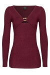 Maglia a costine in lana stretch con cut out - 1