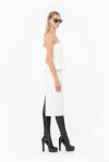 Top smanicato con maxi balza - 4