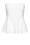 Top smanicato con maxi balza - 1