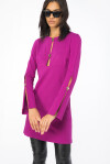 Short A-line dress with buttons - 3