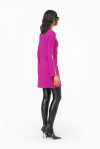 Short A-line dress with buttons - 4