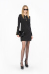 Short A-line dress with buttons - 3