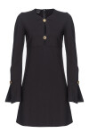 Short A-line dress with buttons - 1