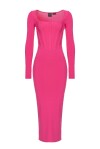 Vestito midi con lavorazione vanisé - 1