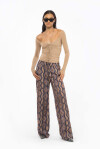 Snake print palazzo trousers - 3